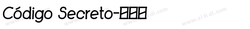 Código Secreto字体转换